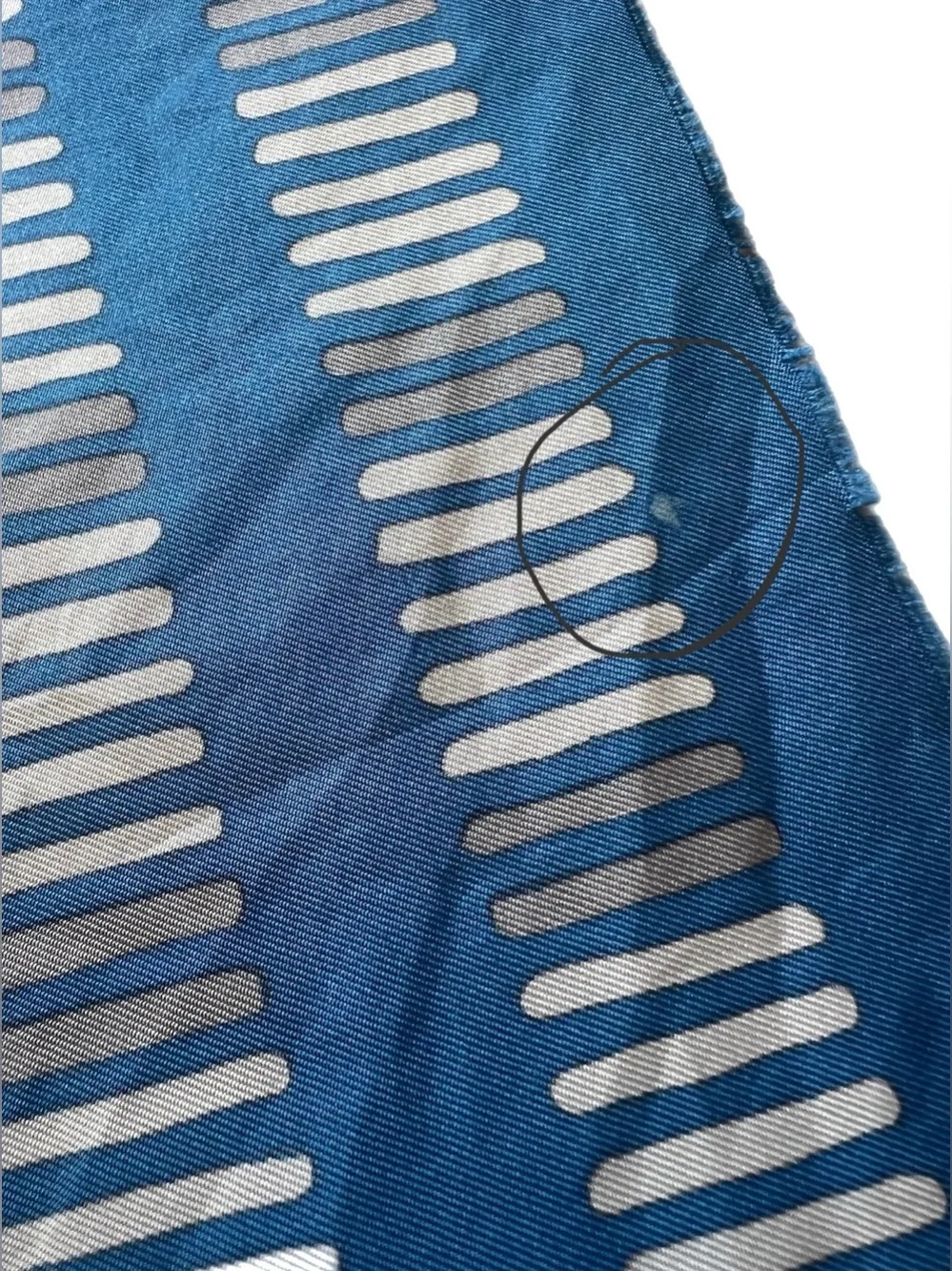 RARE 70s Yves Saint Laurent YSL Vintage Silk Scarf Geometric Mod Print 34”x34”